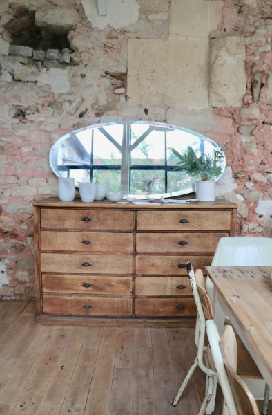 Miroir oval grand