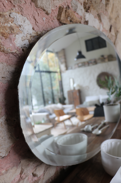 miroir oval grand
